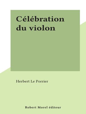 cover image of Célébration du violon